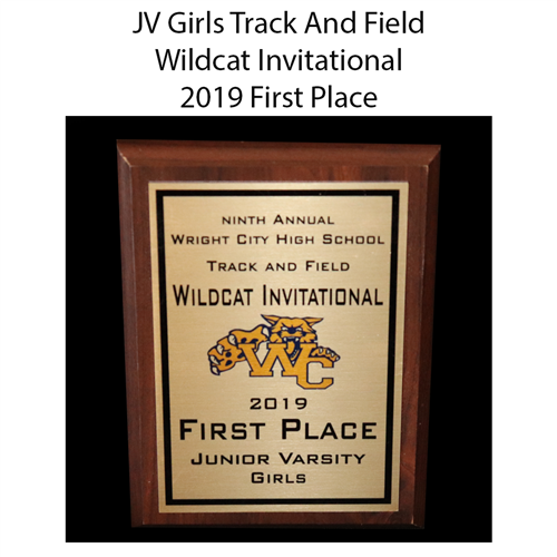 JV Girls Track And Field Wildcat Invitational 2019 First Place 